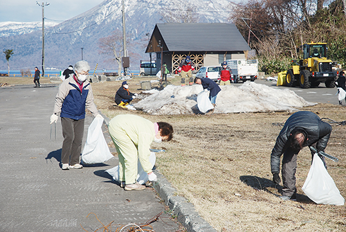 支笏湖まつり実行委が清掃活動 室蘭民報社 電子版