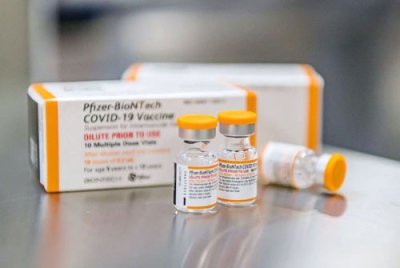 写真：米ファイザー製の５～１１歳用の新型コロナウイルスワクチン（同社提供）