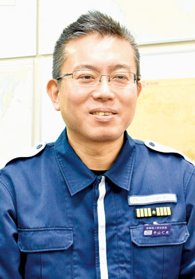 写真：室蘭海上保安部部長　平山仁志さん