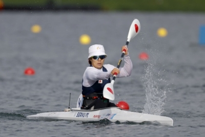 写真：【女子カヤックシングル２００メートル（運動機能障害ＫＬ１）準決勝】　出場した瀬立モニカ＝パリ郊外（共同）