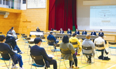 写真：蘭中・蘭西地区の今後の学校教育についての地域住民説明会