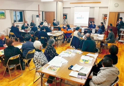 写真：災害発生時の役割について学んだ地区懇談会