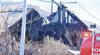 写真：南稀府の火災現場