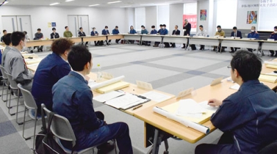 写真：林野火災の予防に向け連携を確認した協議会