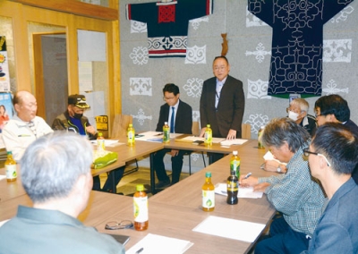 写真:白老町へのキャンプ誘致に向けた期成会の設立総会