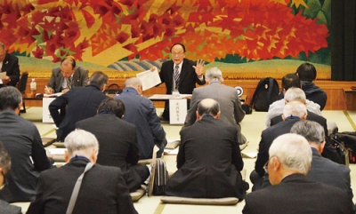 写真:防災活動について登別市連町が実践報告した町内会活動研究大会