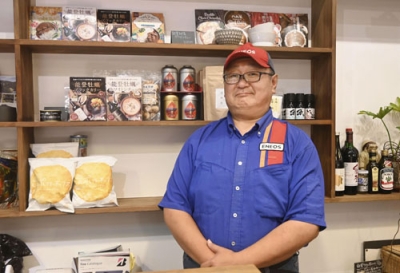 写真:石川県穴水町でガソリンスタンドを経営する森本敬一さん