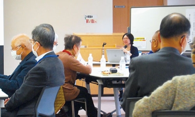 写真:避難所運営に関する講演も行われた女性防災ワークショップ