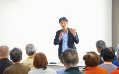 写真:東日本大震災の教訓を踏まえ、防災の重要性を再認識した研修会