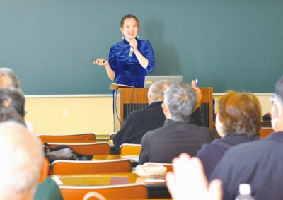 写真:外国人への理解を呼びかけた蒋さん