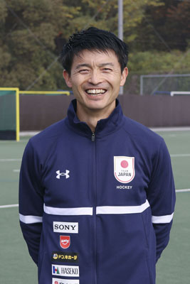 写真:ホッケー男子日本代表の藤本一平コーチ=奈良県天理市