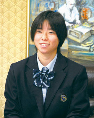 写真:全国大会に向け、意気込みを語る佐武主将