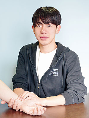 写真:「看護の仕事で社会に役立ちたい」と語る田中さん