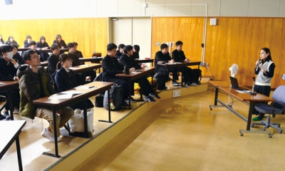 写真:イノベーターに必要な姿勢について学んだ講演会