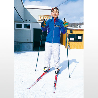 写真:今季も道内のクロスカントリースキーに参戦する長崎さん