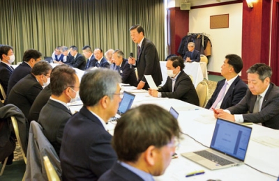 写真:登別温泉街の環境整備について話し合った入湯税懇談会