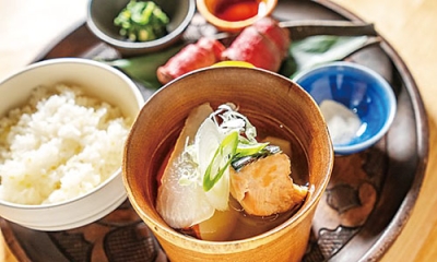 写真:「海空のハル」で提供する季節のオハウ定食