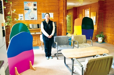 写真:家具が一部リニューアルされた来夢人の家