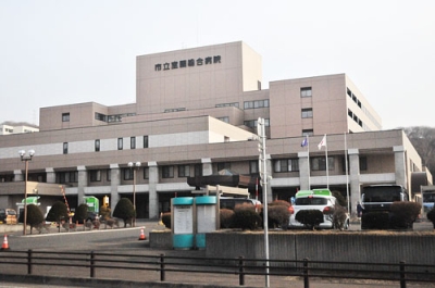 写真:統合に向けた目標時期が示された市立室蘭総合病院